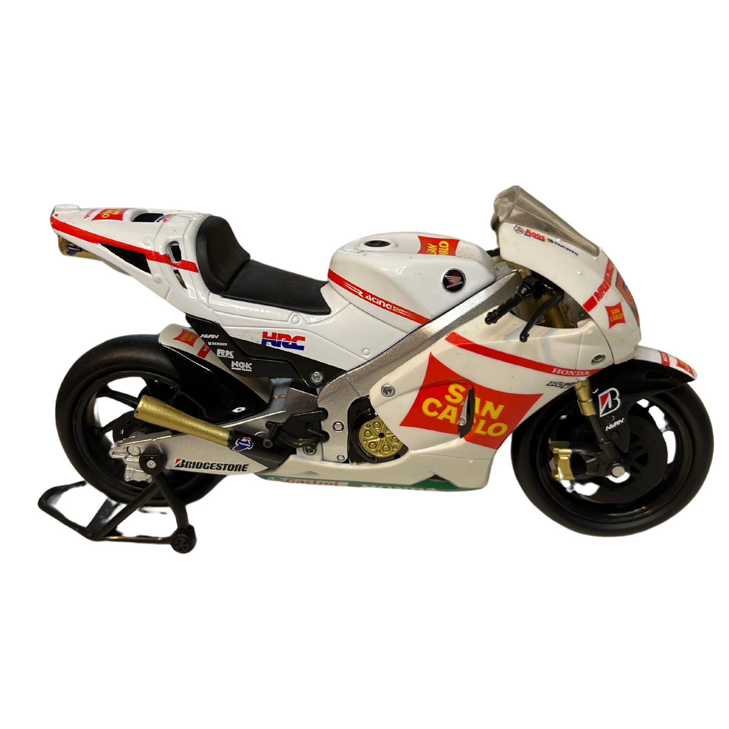 Modello in Scala Honda Gresini RC212V 2010 - Edizione da Collezione Autografato