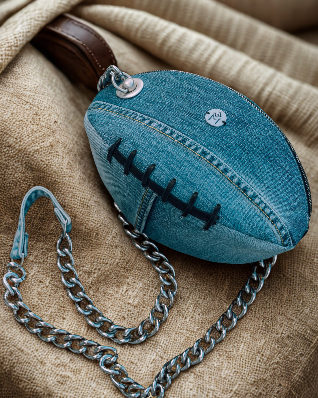 Clarisa Blu – Borsa in denim rigenerato