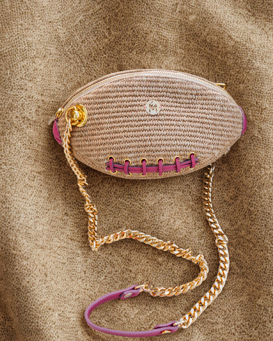 Clarisa Fiore – Borsa artigianale in rafia e pelle