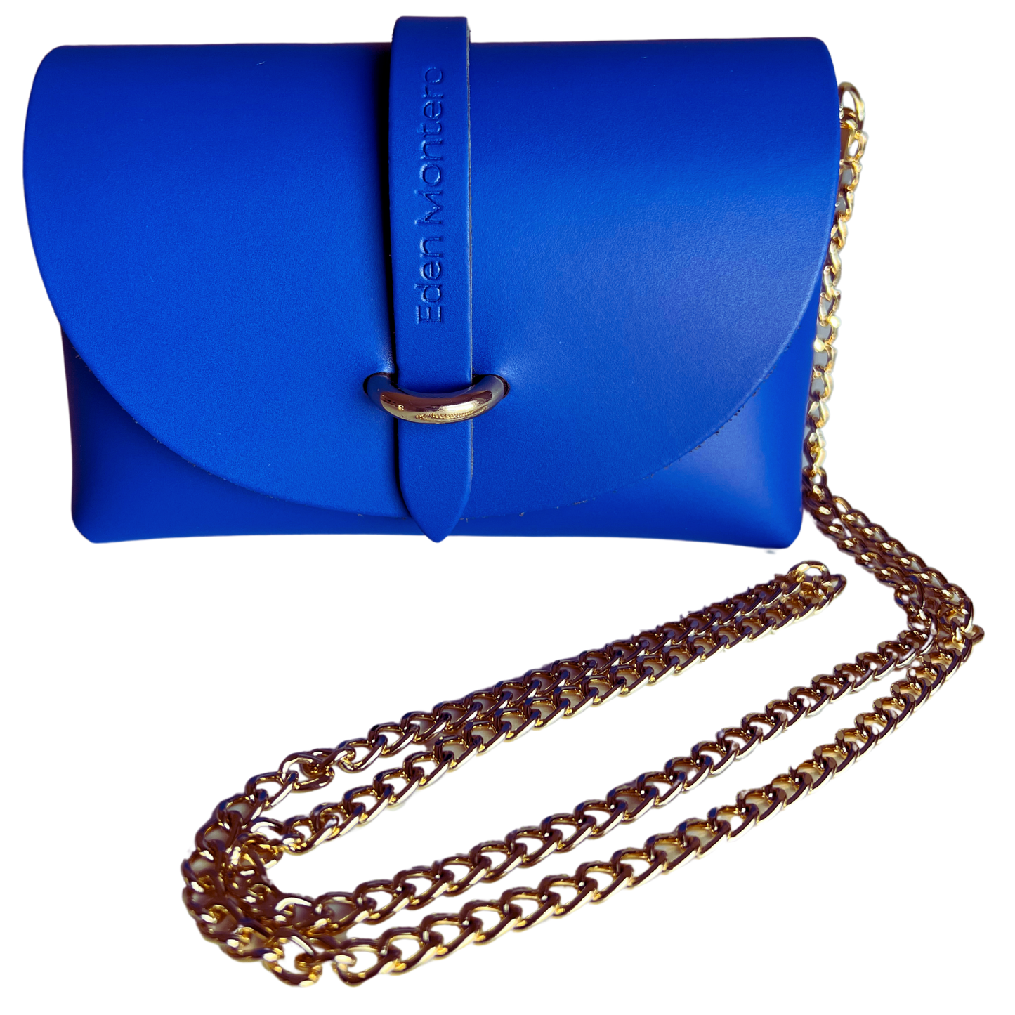 Borsa in Pelle ZOE, Blu Royal