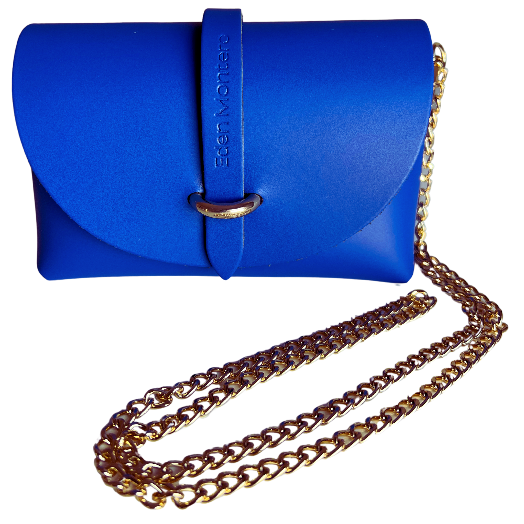 Borsa in Pelle ZOE, Blu Royal