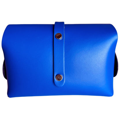 Borsa in Pelle ZOE, Blu Royal