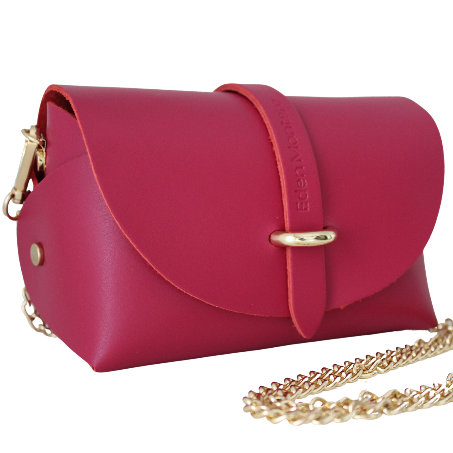 Borsa in Pelle ZOE, Lampone