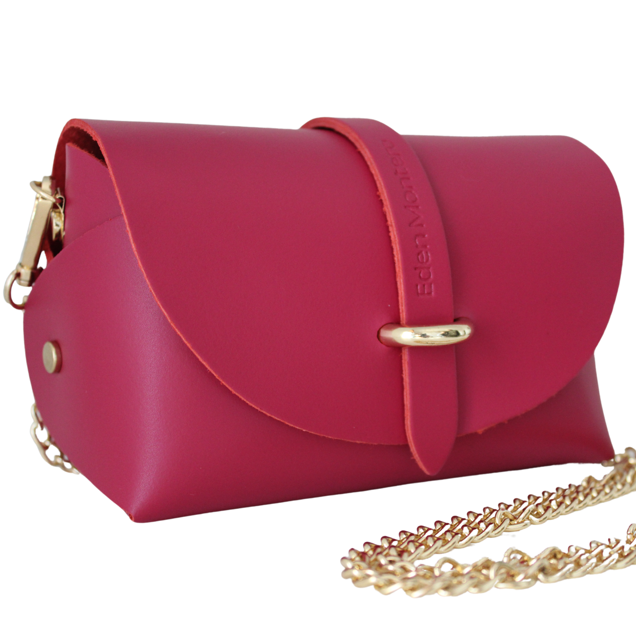 Borsa in Pelle ZOE, Lampone