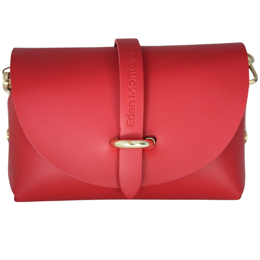 Borsa in Pelle ZOE, Rosso
