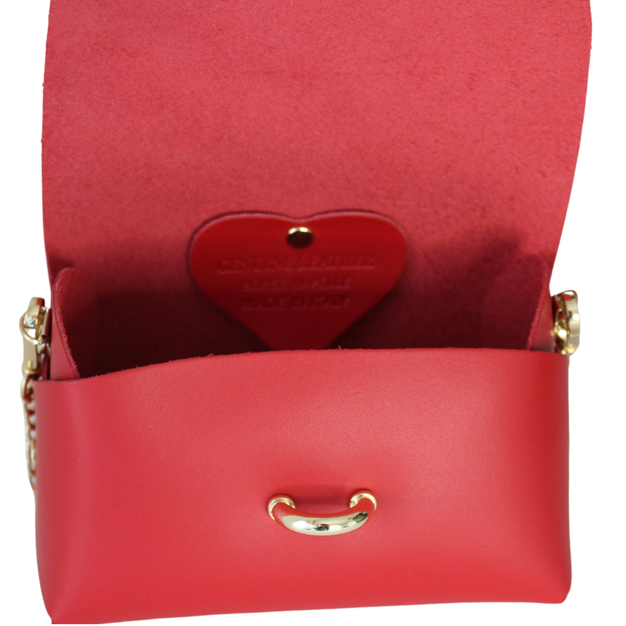Borsa in Pelle ZOE, Rosso