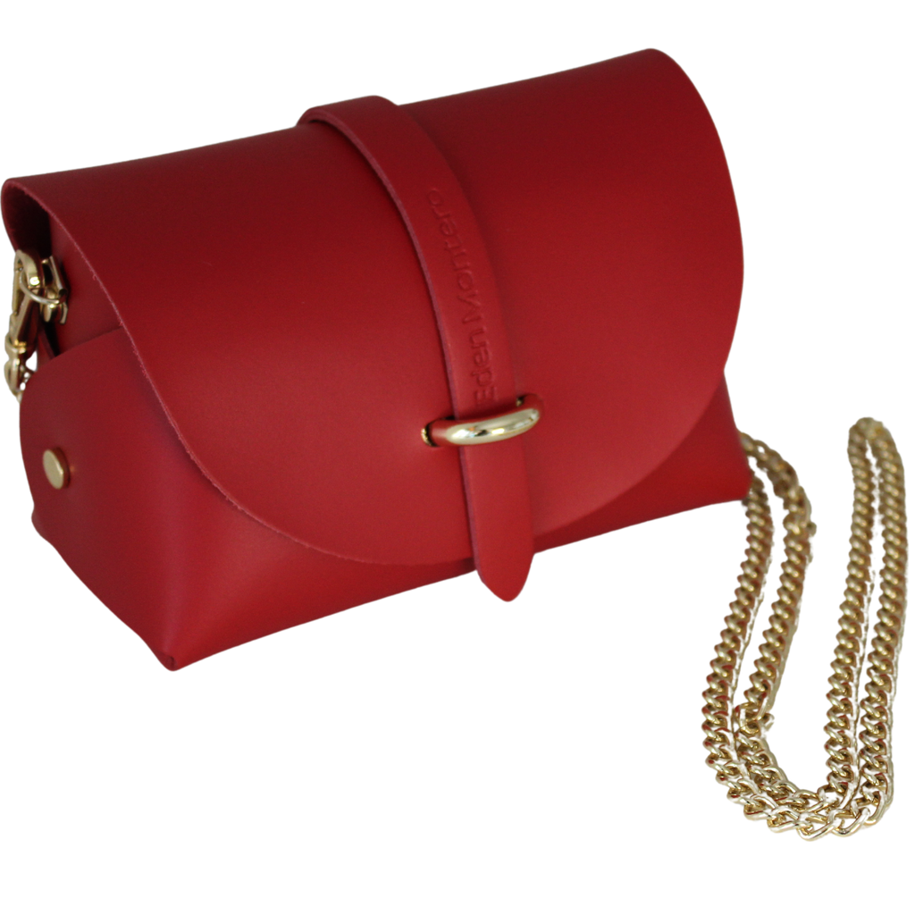 Borsa in Pelle ZOE, Rosso
