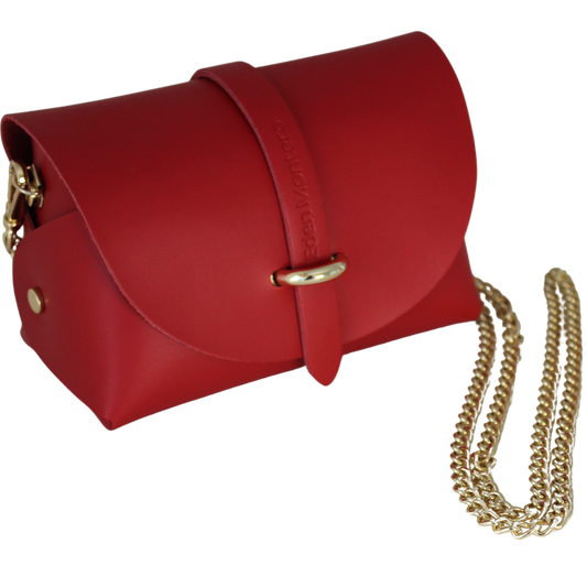 Borsa in Pelle ZOE, Rosso