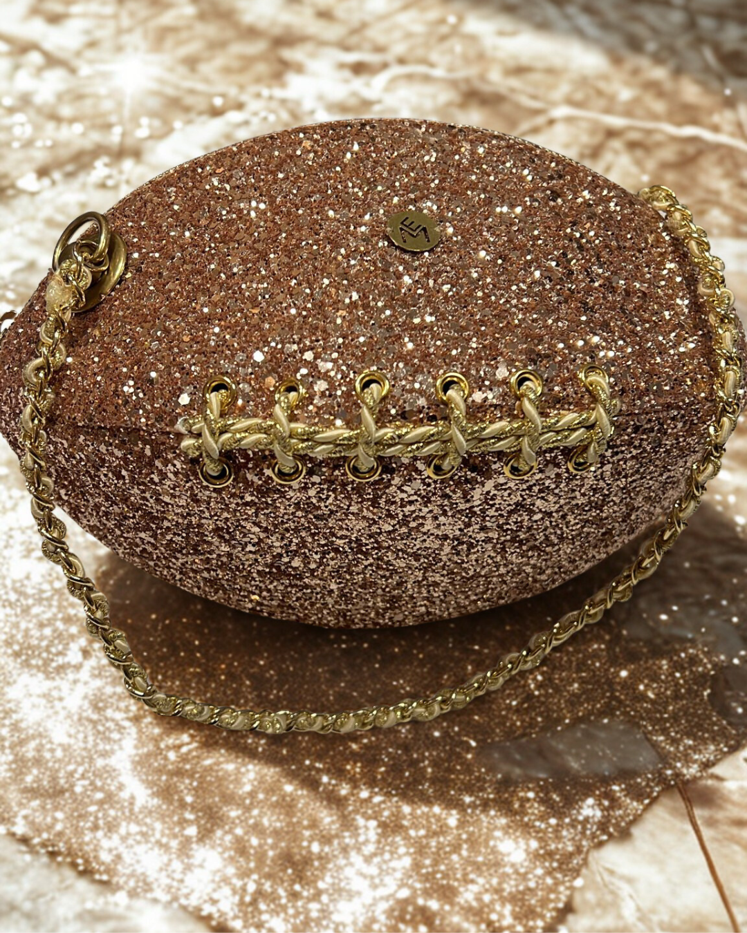 Clarisa Terra – Borsa Glitter Rame