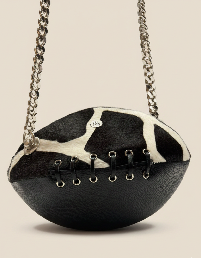 Clarisa Ombra – Borsa artigianale in pelle e pony hair